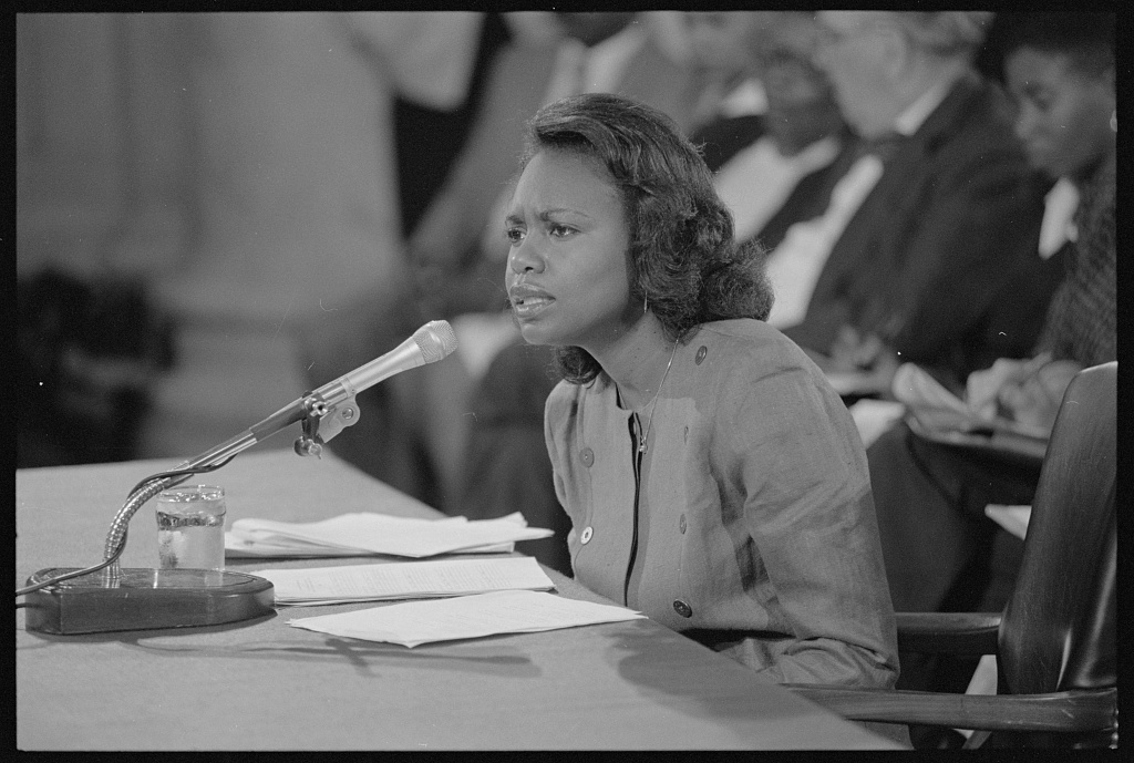 Anita_Hill_testifying_in_front_of_the_Senate_Judiciary_Committee-african-american-history-timeline
