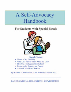 A SELF-ADVOCACY HANDBOOK FOR STUDENTS WITH SPECIAL NEEDS