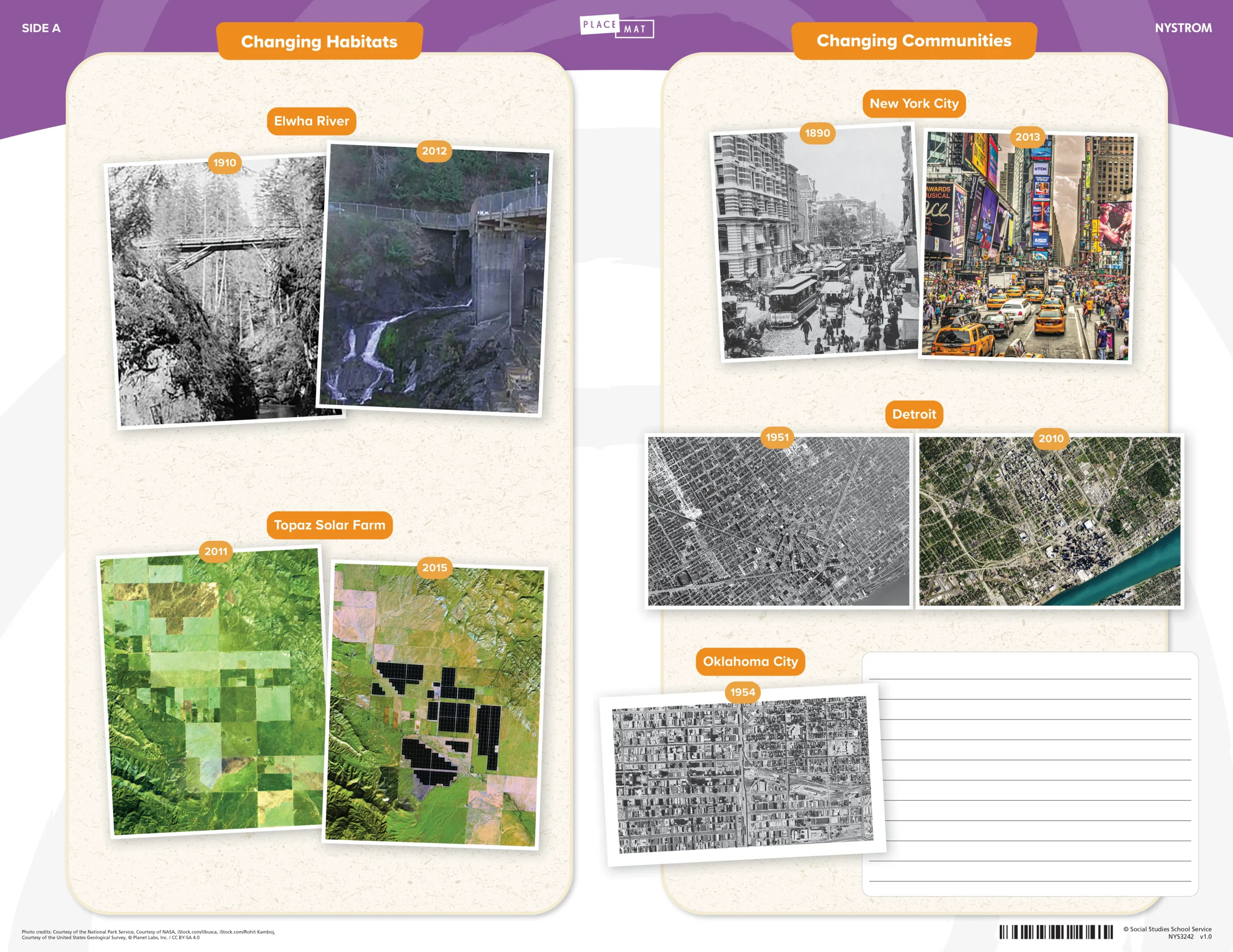 Social Studies Place Mat