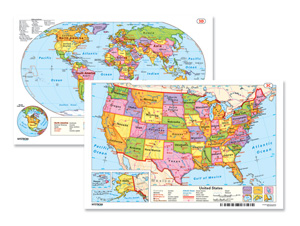 READINESS WORLD AND U.S. DESK MAP