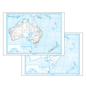 DESK-SIZE OUTLINE MAPS