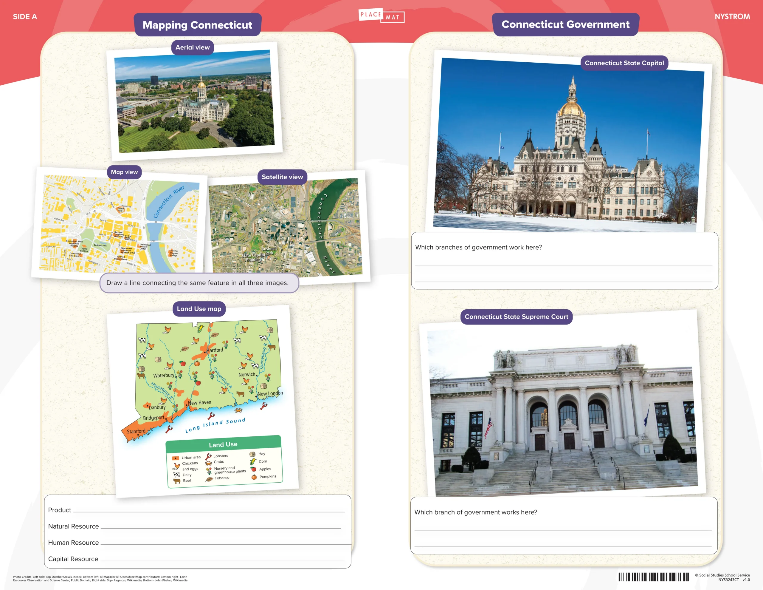 Social Studies Place Mat