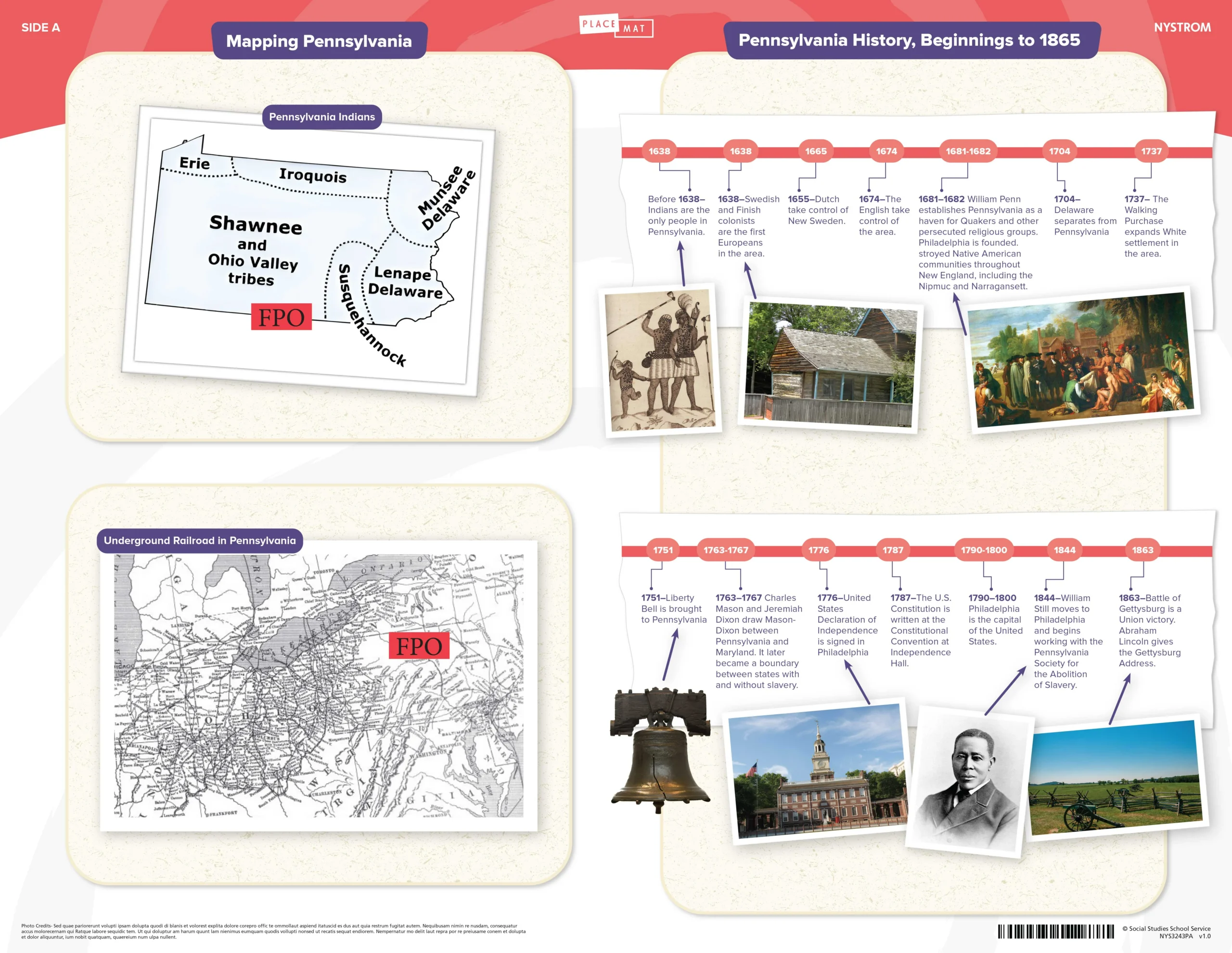 Social Studies Place Mat